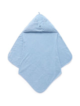 Next Purebaby Blue Essential Bear Hooded Baby Towel 80cm x 80cm- Buy online at McGrocer
