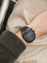 Next Black Strap Watch with Rose Gold Tone- Buy online at McGrocer