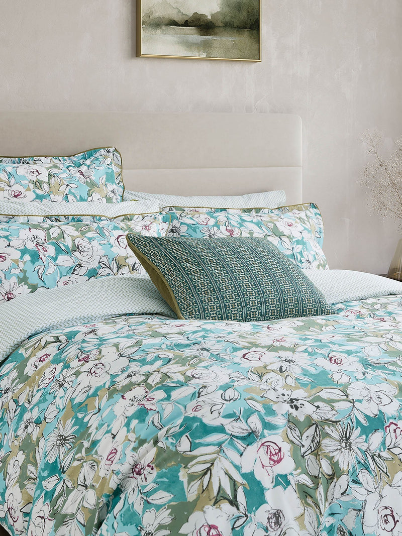 Bedeck of Belfast Blue Green Azmi duvet set - British product
