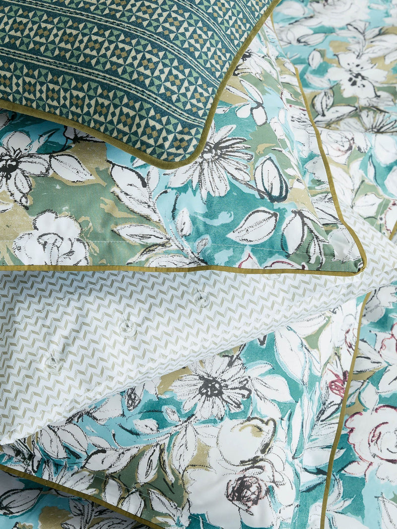 Bedeck of Belfast Blue Green Azmi duvet set - British product