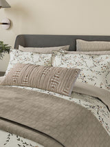 Next Bedeck of Belfast Rana Warm Grey Quilted Pillow Sham- Buy online at McGrocer