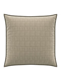 Bedeck of Belfast warm grey Rana quilted pillow sham, UK version