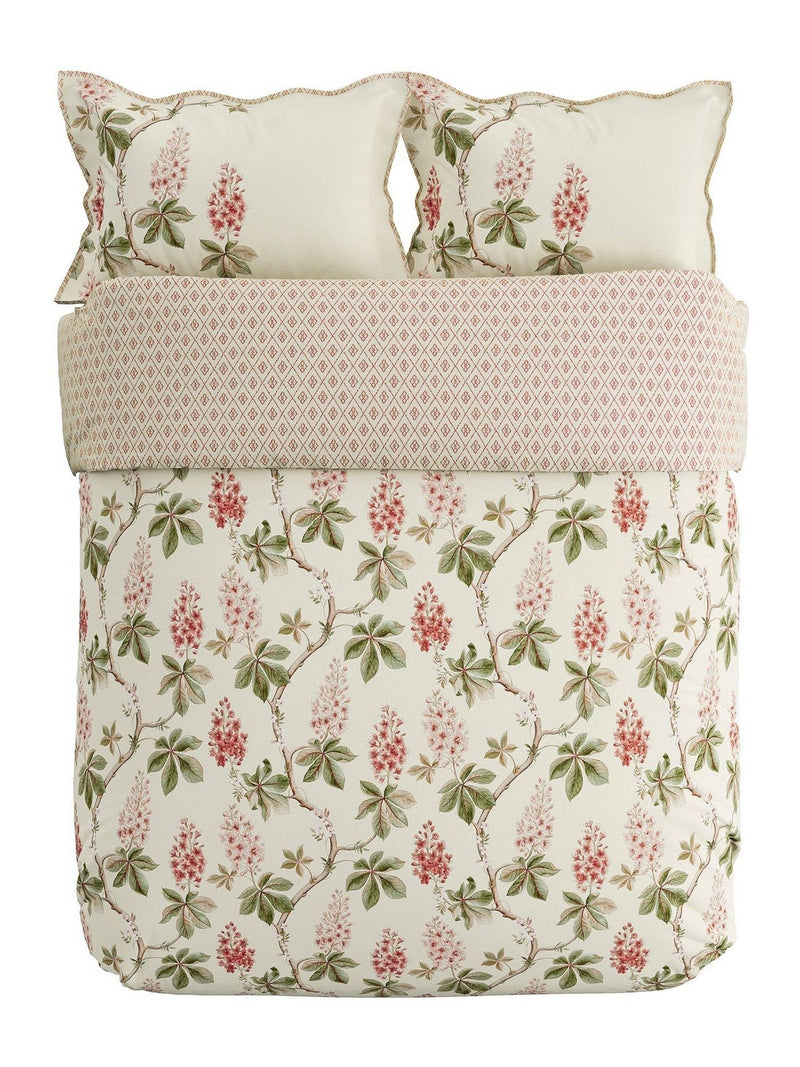 Sanderson Coral Chestnut Tree duvet cover set (British brand)