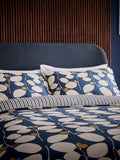 Helena Springfield Navy Althea 100% Cotton Duvet Set