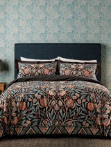 Next Morris & Co Indigo Blush Olive & Rose 200 TC Duvet Set- Buy online at McGrocer