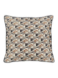 Bedeck of Belfast pillowcases charcoal tan square pair (British brand)