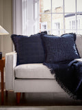 Bedeck of Belfast Navy Aelin cushion 50cm, UK version