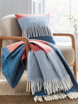 Next Land & Shore Blue Red Landscape Cosy Knit Throw 150x200cm- Buy online at McGrocer