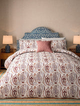 Sanderson Pink Jamilia 100% Cotton Duvet Cover Set