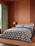 Scion Navy Tulip Trellis duvet set (British brand)