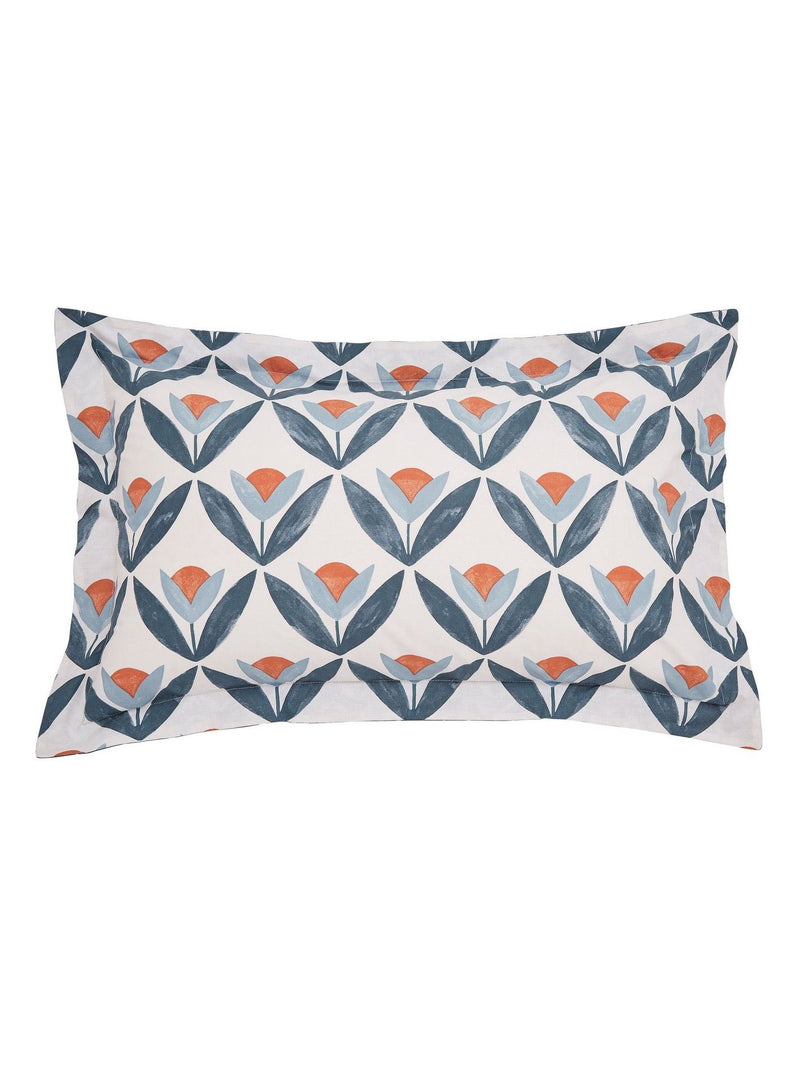 Scion Navy Tulip Trellis duvet set (British brand)