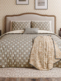 Helena Springfield Graphite Copper Woodland Trellis duvet set, UK version