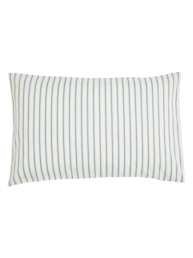 Helena Springfield blue teal ticking stripe duvet set, UK version