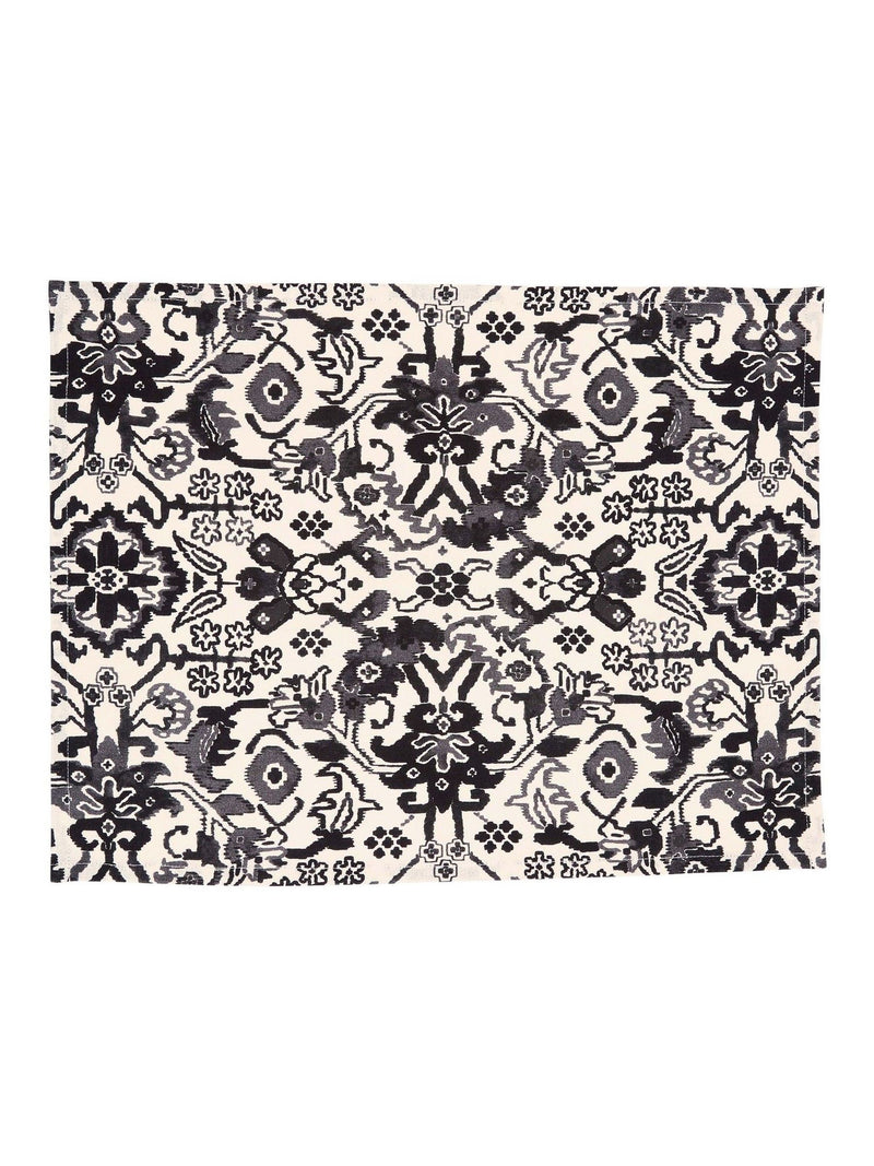 Bedeck of Belfast charcoal Saja placemats set of 2 35x45cm - British product