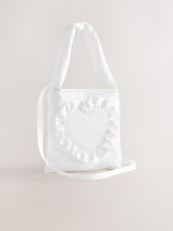 Next Cream Satin Bucket Bag- Buy online at McGrocer