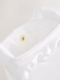 Cream satin bucket bag polyester (British brand)