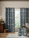 William Morris At Home Prussian blue Lodden eyelet curtains (British brand)