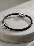 Posh Totty Designs personalised leather bracelet 21cm, imported from the UK