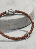 Posh Totty Designs personalised leather bracelet 21cm, imported from the UK