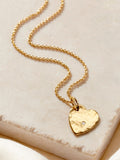 Posh Totty Designs heart birthstone necklace pendant, UK version