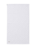 Murmur Fae white jacquard towel in 100% cotton, imported from the UK