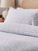 Next Cloud Grey Mae 100% Cotton Duvet Set- Buy online at McGrocer