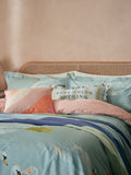 Yvonne Ellen Aqua Sister Swans duvet cover set (British brand)