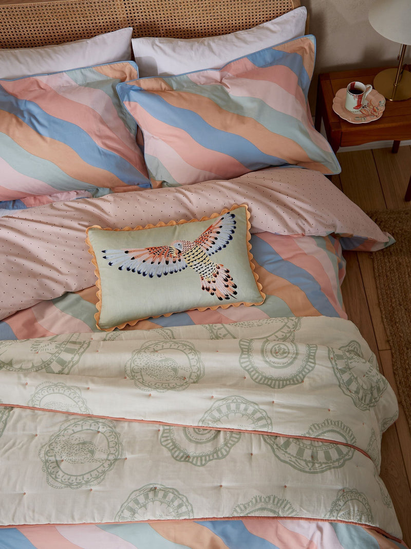 Yvonne Ellen Multi Signature Stripe duvet cover set (British brand)