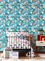 Next Hoopla Walls Blue Ships Ahoy! Wallpaper 10m- Buy online at McGrocer