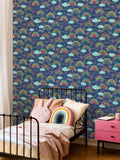 Hoopla Walls Blue Rainbow Love wallpaper 10m, UK version