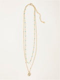 FatFace gold tone heart layered necklace - British product