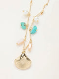 FatFace gold tone shell charm necklace - British product