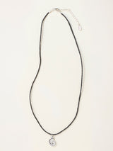 Next FatFace Silver Tone Shell Cord Necklace- Buy online at McGrocer