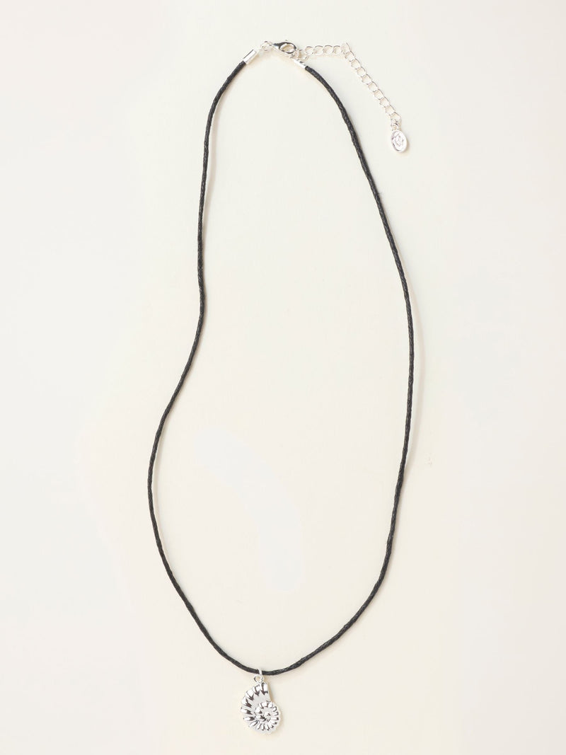 FatFace silver tone shell cord necklace - British product