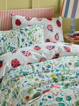 Next Wee Blue Bell Multi Green Garden Explorer Kids Reversible Duvet Cover and Pillowcase Set- Buy online at McGrocer