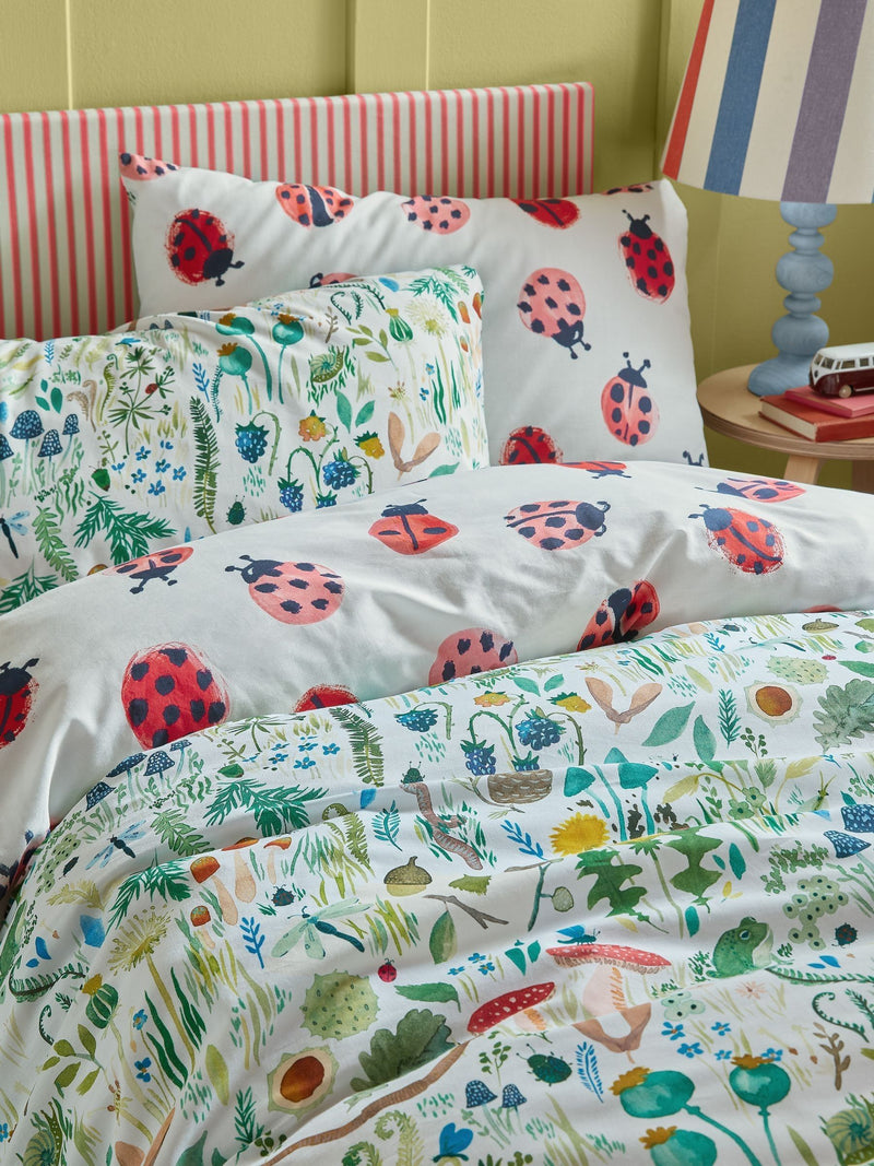 Wee Blue Bell garden explorer duvet cover set (British brand)