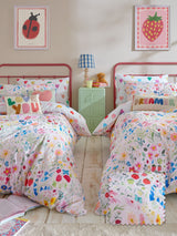 Next Wee Blue Bell Multi Pink Secret Garden Duvet Cover and Pillowcase Set- Buy online at McGrocer