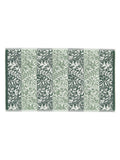William Morris sage green rose stripe towel, UK version