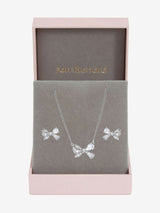 Next Jon Richard Rhodium Plated Bow Box Set Gift Collection 16 inch Chain- Buy online at McGrocer