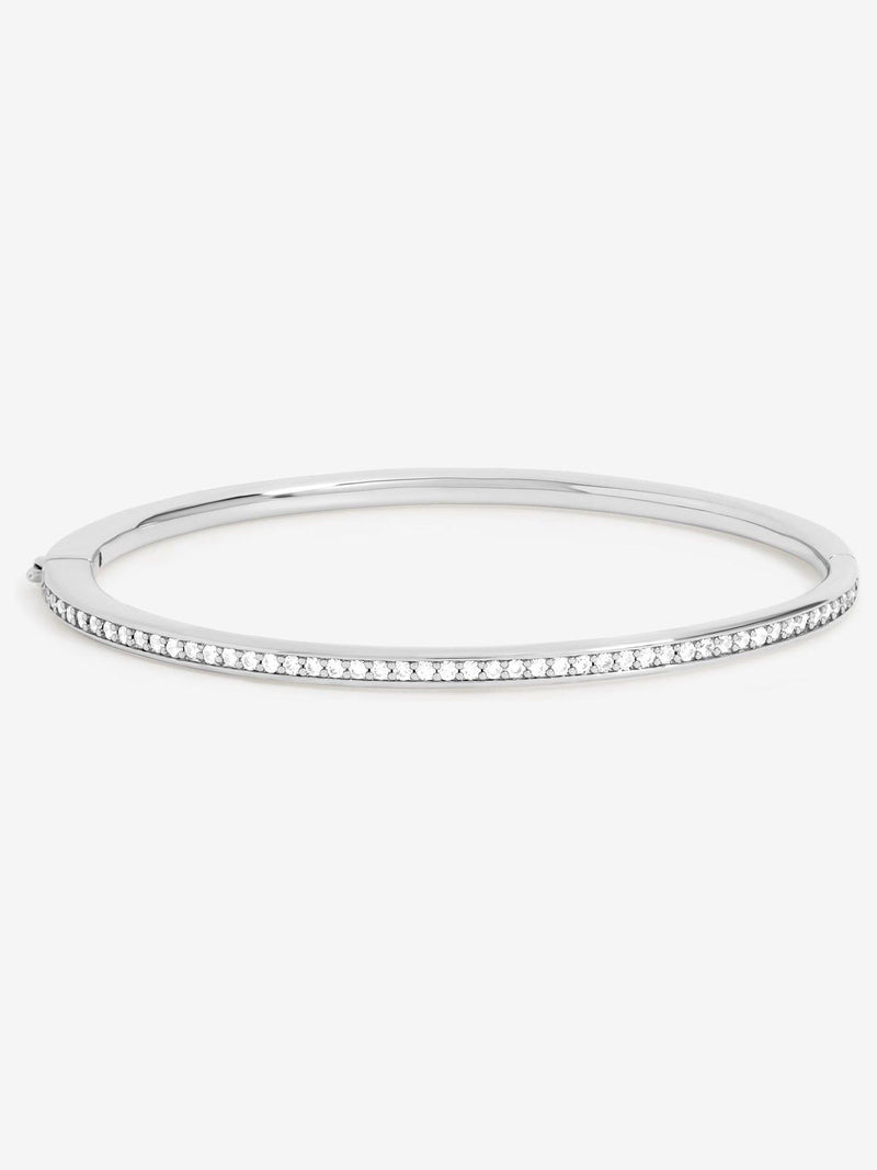 Jon Richard silver plated pave bangle 50mm x 204mm, UK version
