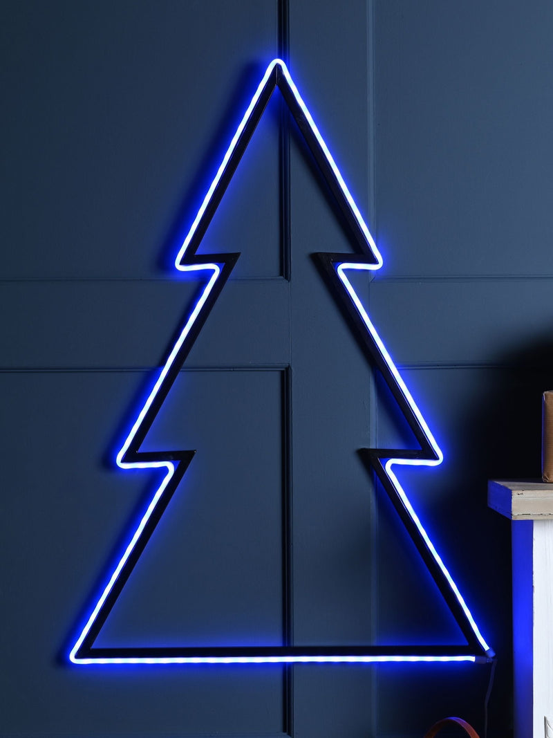 White Neon Flex Tree 78cm with RGB lights, UK version