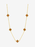 Jon Richard clover necklace orange plated 17 inch chain UK version