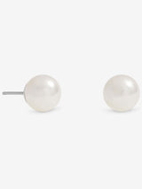 Next Jon Richard Silver Tone Cream Small Pearl Stud Earrings- Buy online at McGrocer