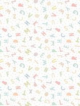 Next Hoopla Walls Soft Sorbet Alphabet Jumble A4 Wallpaper Sample- Buy online at McGrocer