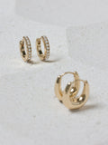 Jon Richard gold pearl hoop earrings pack of 2, UK version