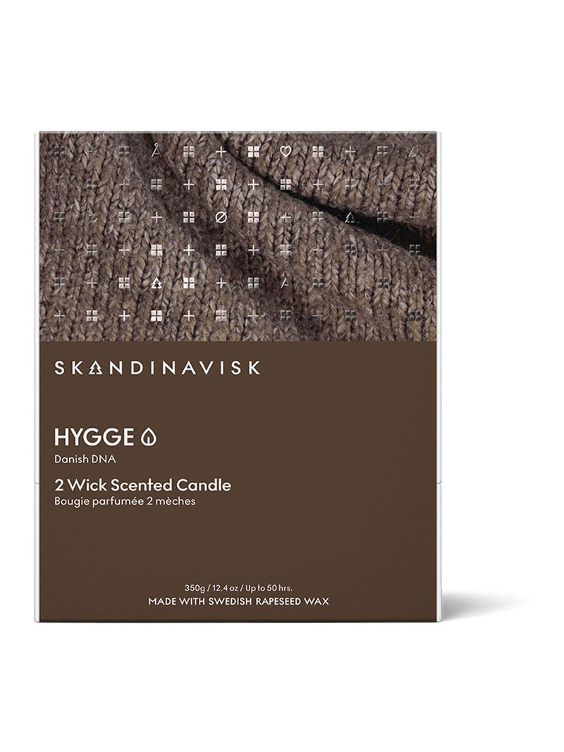 Skandinavisk Hygge 2-wick scented candle 350g, imported from the UK