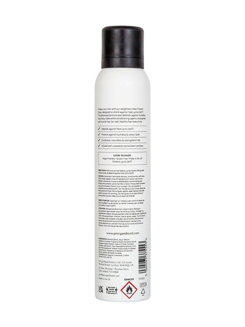 Percy & Reed heat protect spray 150ml, imported from the UK
