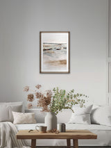 Next Brookpace Lascelles August I Abstract Wall Art in Walnut Wood Frame 50 x 70cm- Buy online at McGrocer