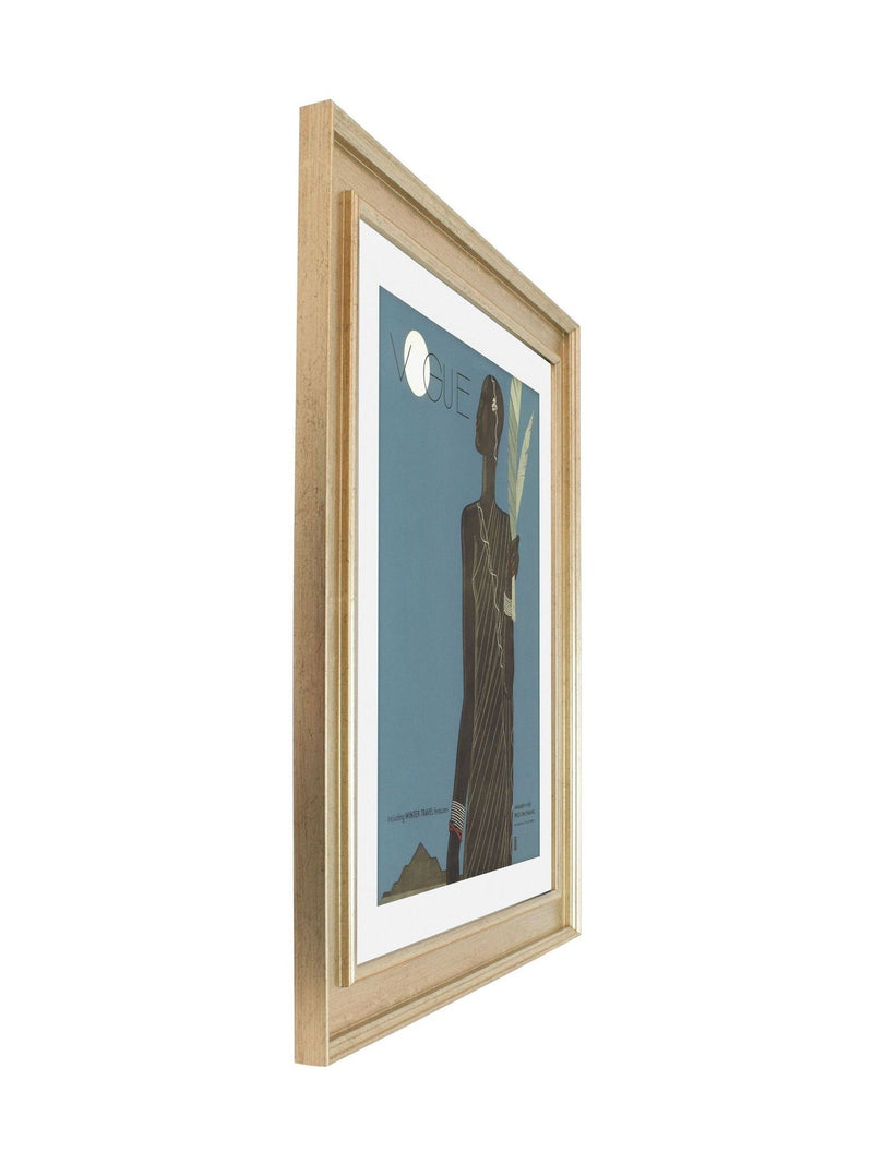 Brookpace framed wall art with Vogue 1933 illustration 40x50cm (British brand)