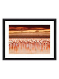 Brookpace Lascelles wall art flamingo design 81x61cm, imported from the UK
